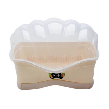 Rovega Dish Drainer Shella SDR-800 Kabinet Rak Piring Cream