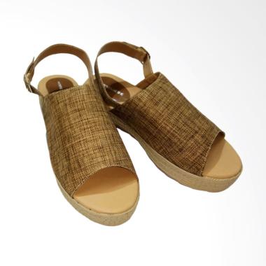 Anneliese Daphnie Sepatu Wedges Wanita - Brown