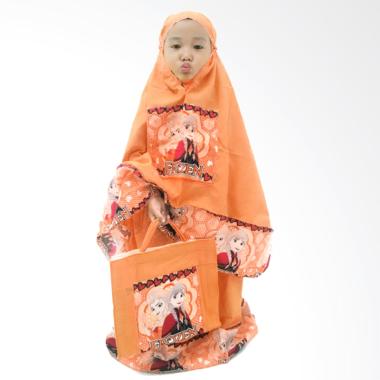 Rasya Karakter Frozen Mukena Anak - Orange [Usia 2-12 Tahun]