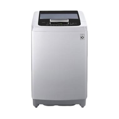 LG T2107VSPM Mesin Cuci Top Loading [7Kg] Black - Grey