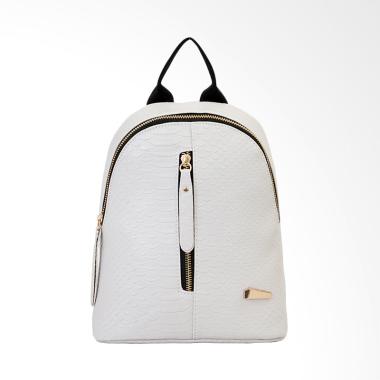 Lansdeal Women Leather Backpack - Grey