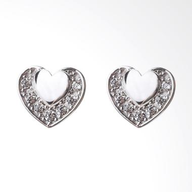 Cocoa Jewelry Love Sign Anting - Silver