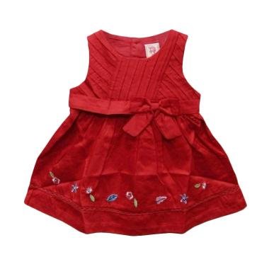 Import Kid RD030 Baju Dress Bayi Perempuan - Red