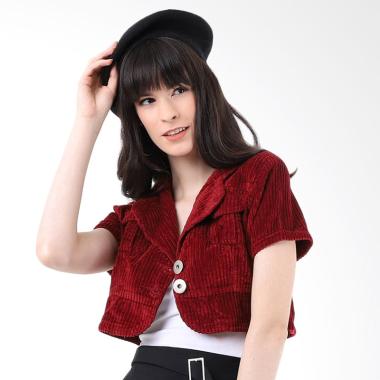 Mobile Power H8501 Ladies Bolero Cropped Outer - Maroon
