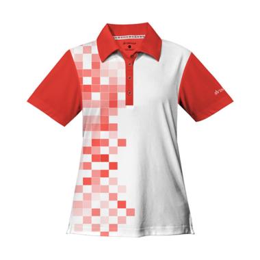 Svingolf 8 Bit Polo Flag Baju Golf Wanita - Red