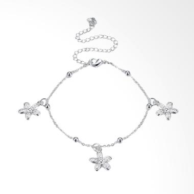 SOXY LKNSPCA074 Women's Fashion Flowers Gelang Kaki