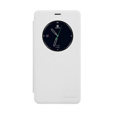 Nillkin Sparkle Leather Flip Casing for Meizu M5 Note - White White