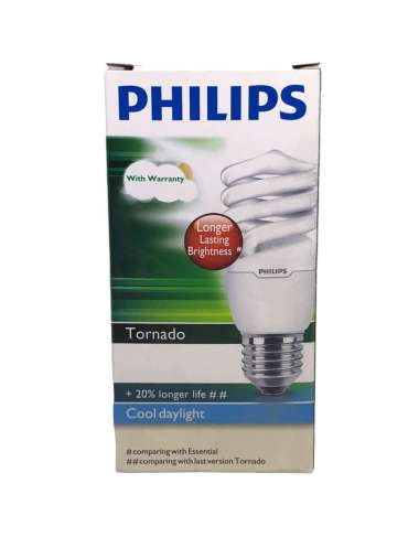Lampu Bohlam Philips Tornado Series Spiral Ulir 12 watt cool daylight