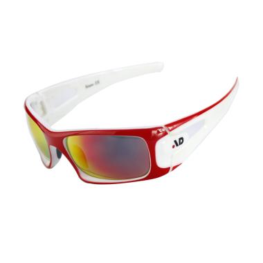iDealEZ Sporting Eyewear PC REVO Lenses Sports Sunglasses - Red White