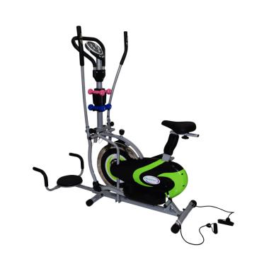 OB Fit OB-6017 New Design Sepeda Orbitrak Multifungsi - Black Green Black Green