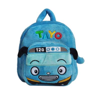 Tayo 0930010558 Bludru Tas Sekolah Anak - Blue
