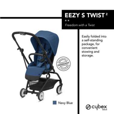 Stroller Kereta Dorong Bayi Cybex Eezy S Twist 2 Cabin size Original Navy Blue