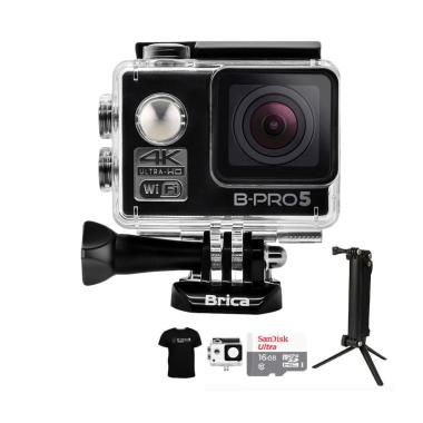 Brica B-PRO 5 Alpha Edition 1 4K A ... ket Action Camera - Hitam