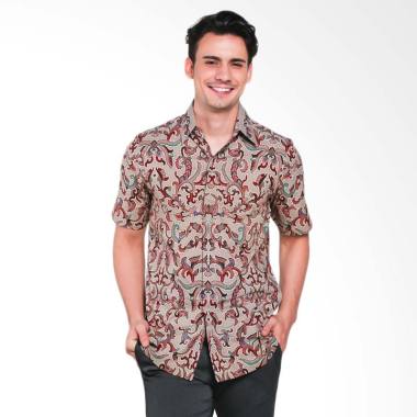 Batik Heritage Katun Premium Kujang ... im Fit Batik Pria - Merah