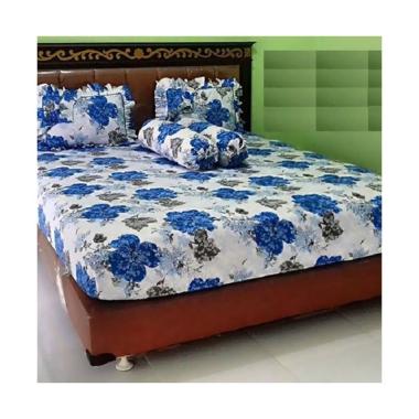 BC Set Ice Flower Motive Cotton Set Sprei dan Bedcover