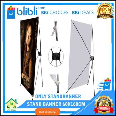 Nasya Gaulcomp Stand Banner Kerangka Rangka Spanduk Display Promosi Iklan Stand X Banner Stand Y Ban