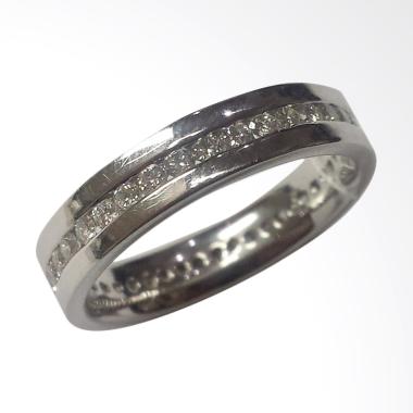 Pentacles SCI232 Wedding Ring White Gold with Diamonds