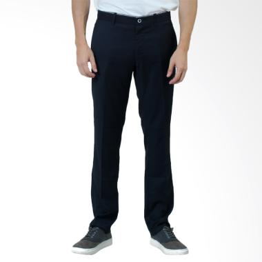 Manzone Slim Fit Brock Formal Pants Celana Panjang Pria - Blue