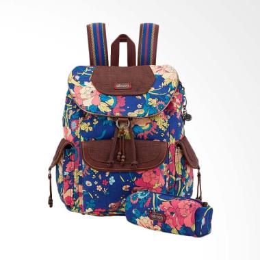 Sakroots Flap Backpack Ladies 1000047499 Royal Flower Power
