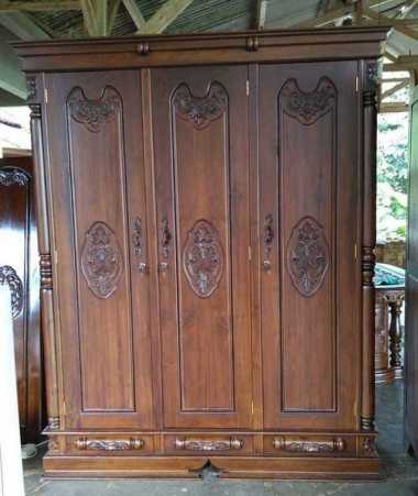 almari pakaian peluru 3 pintu