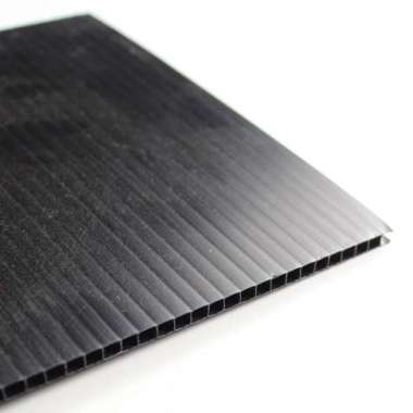 PRIMASAKTI - Karton Plastik / Corrugated Board / Impraboard 100x150 cm tebal 3 mm hitam