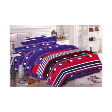 Bonita Motif Innova Set Sprei - Biru Dongker