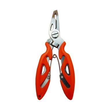 Yangunik Fishing Plier Scissors Gunting Kail Pancing Ikan - Orange