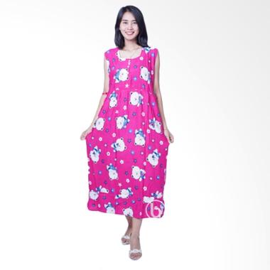 Mama Hamil DS 433 Maxy Big Bear Cute Baju Daster Ibu Hamil - Pink