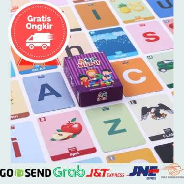 Mainan Edukasi Anak Laki Laki 3 Tahun Flash Card Huruf Abjad Alfabet