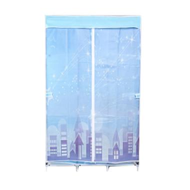Radysa Star Lemari Pakaian Portable 3 Layer - Blue