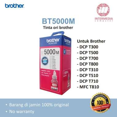 TINTA BROTHER D60 BT5000 / TINTA BTD60 BT5000 ORI / TINTA BT5000 C/M/Y BT5000 Magenta