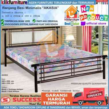 Ranjang Besi Tempat Tidur Besi Minimalis 160x200 cm NEW AKASIA Success