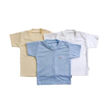 Aruchi Oblong Pendek Polos Baju Bayi Laki-laki  [3 pcs]