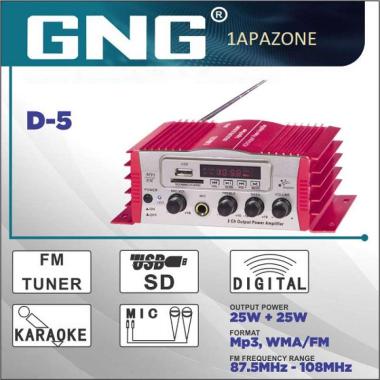 USB SD FM THREE IN ONE STEREO POWER AMPLIFIER D5 GNG
