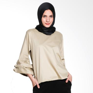 Imperial Bloom Hand Top Blouse Muslim - Olive Imperial Bloom Hand Top Blouse Muslim - Olive
