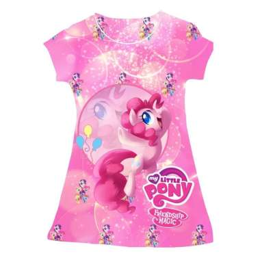 DRESS BAJU TIDUR ANAK 2-12 Tahun CEWEK PEREMPUAN LITTLE PONY / DRESS KUDA PONI / DASTER ANAK PREMIUM / HOME DRESS ANAK PREMIUM 4-6 tahun Little Pony 02