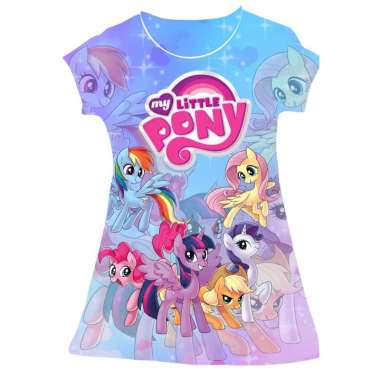 DRESS BAJU TIDUR ANAK 2-12 Tahun CEWEK PEREMPUAN LITTLE PONY / DRESS KUDA PONI / DASTER ANAK PREMIUM / HOME DRESS ANAK PREMIUM 10-12 tahun Little Pony 06