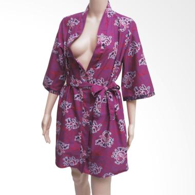 Kimochi Me Lingerie Kimono Batik ZVKIM1001 Lingerie - Ungu