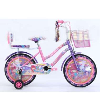 SEPEDA ANAK PEREMPUAN MINI 12 16 18 inch MICHEL PRINCESS 12 Pink Tosca