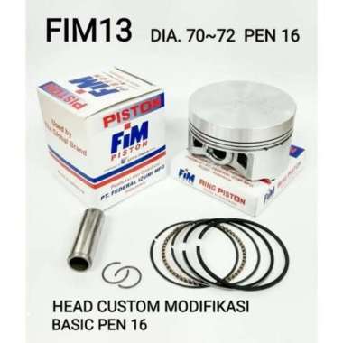 FIM11 FIM12 FIM13 Piston FIM Pen 14 15 16 Bahan Mentah Diameter 70 70.5 71 71.5 72 CRF CBR Satria Fu