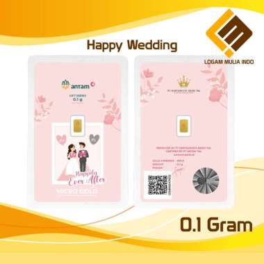 LOGAM MULIA MICRO GOLD ANTAM HARTADINATA 0.1 GRAM 0.1GR WEDDING INTER 2