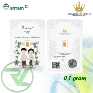 MICRO GOLD ANTAM HARTADINATA ABADI WEDDING TRADISIONAL LOGAM MULIA [0,1 G]