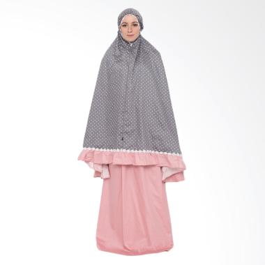 JAVA SEVEN HJH 002 Mukena - Abu Kombinasi
