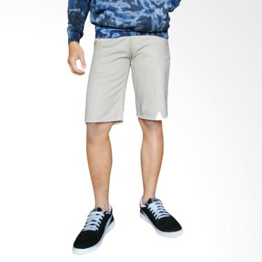 Helder Denim Celana Pendek Pria - Light Cream