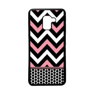 HEAVENCASE Motif Batik Tribal Chevy ... laxy A8 PLUS 2018 - Hitam