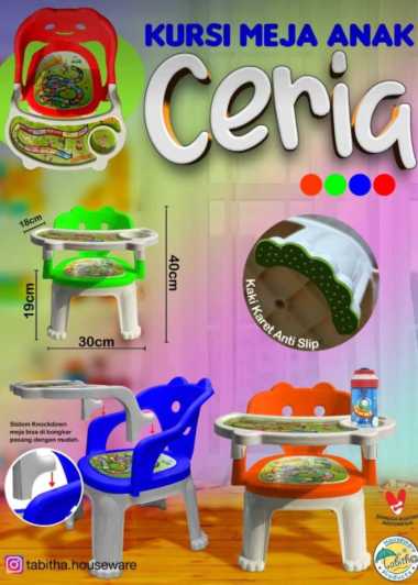 kursi plastik anak / kursi makan anak / kursi belajar anak - kursi dan meja