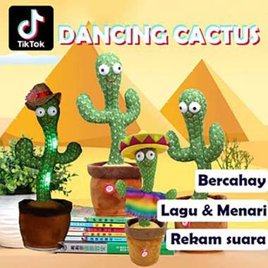 Dancing Cactus Kaktus Joget Kaktus Goyang Dancing Kaktus Bisa Rekam Dance