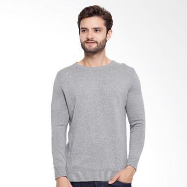 JAVA SEVEN Sweater Pria - Abu [ARF 006]