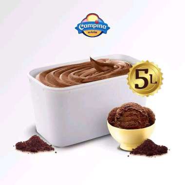 Promo Harga Campina Ice Cream Chocolate 5000 ml - Blibli