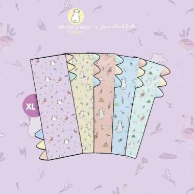 Baabaasheepz x Mmehuillet Sarung Bantal Flamingo Collection XL Yellow